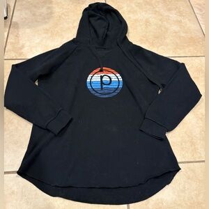 Pure Barre Black Patriotic Hoodie. Size: Small